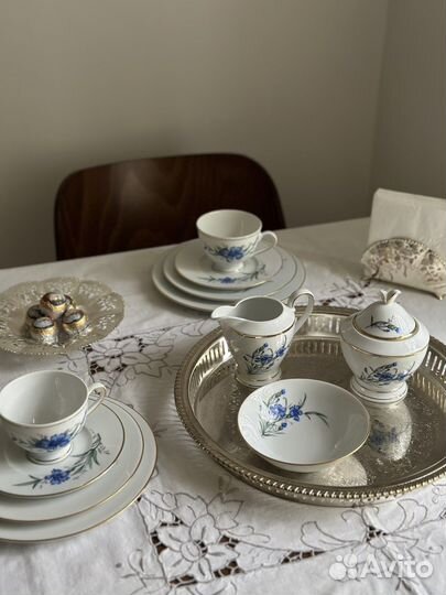 Винтажная чайная посуда и посеребрение