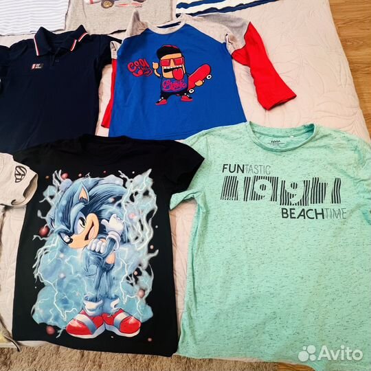 Вещи пакетои 12 шт на мальчика 128 134 размер