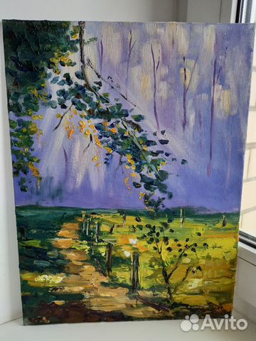 Картина пейзаж масло холст
