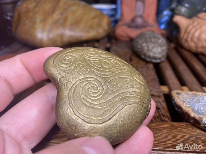 Голова Дракона речная галька кинцуги