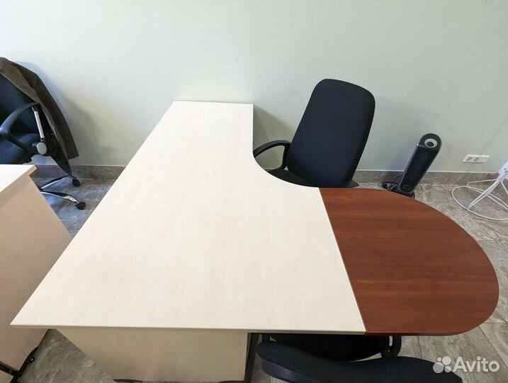 Стол левый 160X90/60X76 эрго берёза