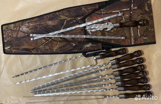 Набор шашлычный в чехле подарочный премиум