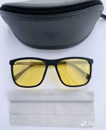 Очки emporio armani желтые поляризационные