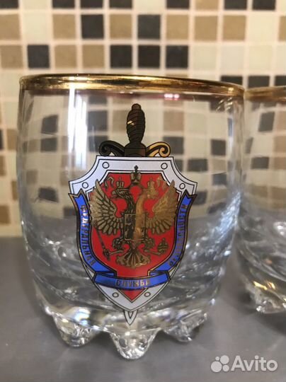 Набор стаканов с гравировкой фсб