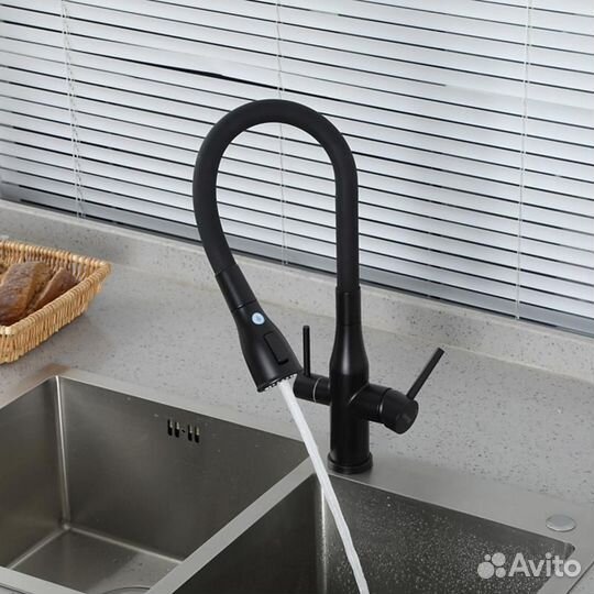 Смеситель для кухни Gappo G4399-66, черный