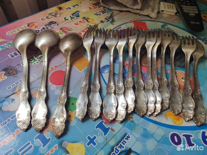 Мельхиоровые ложки СССР мнц