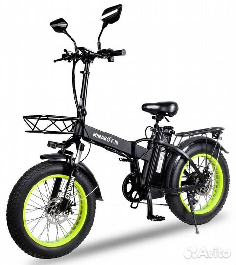Электровелосипед Minako F10 Pro - Ярко желтый обод