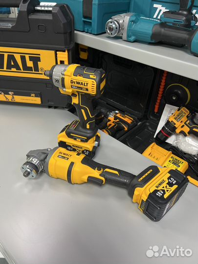 Болгарка и гайковерт Dewalt набор 2 в 1 brushless