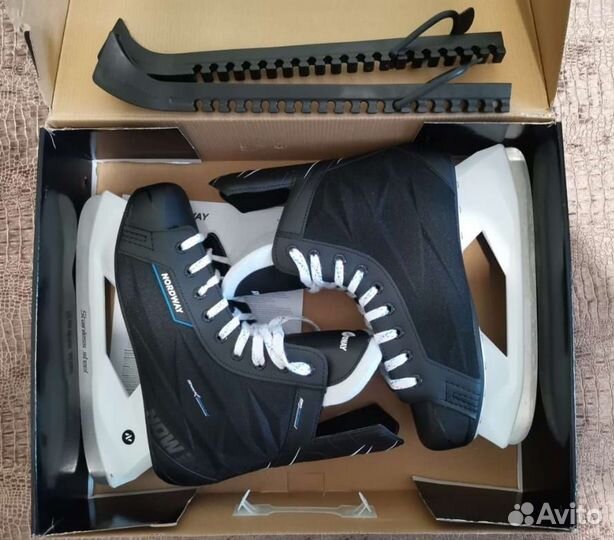 Коньки Nordway NDW300 + заточка, чехлы, сумка