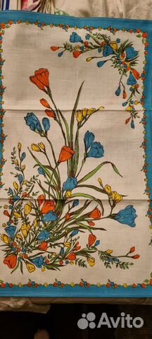 Льняные полотенца для кухни ссср, 6 штук