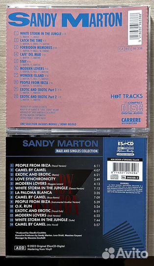 Музыкальные CD диски Sandy Marton '86 Italo-disco