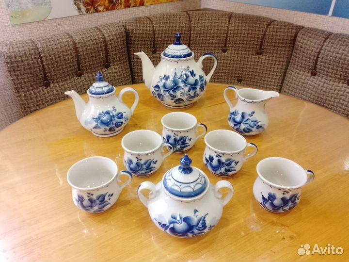 Сервиз чайный гжель СССР