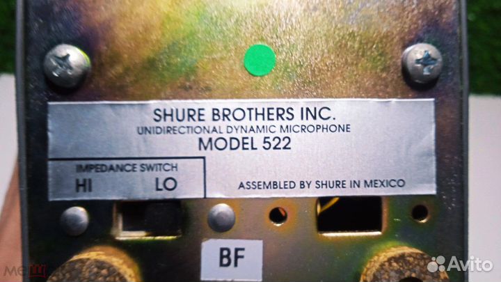 Микрофон shure model 522