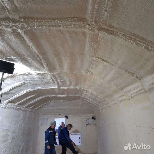 Утепление фасада стен пенополиуретаном пеной ППУ