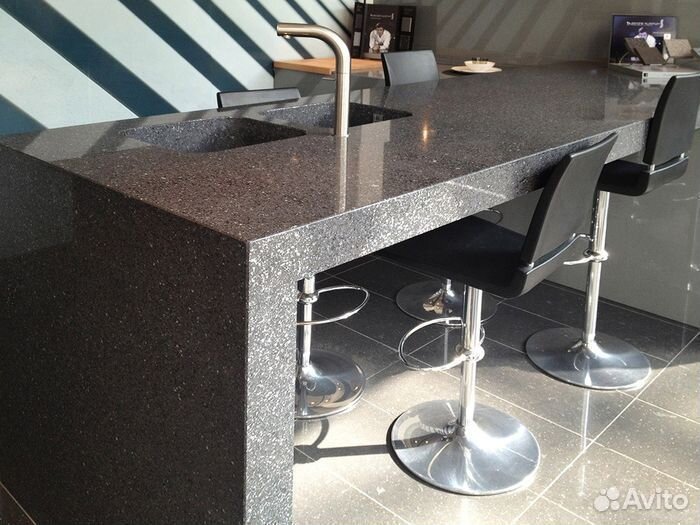 Столешница из искусственного камня с замером