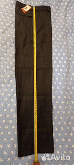 Брюки новые т.серые 164 см