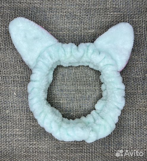 Повязка с ушками для макияжа