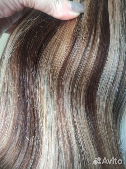 Хвост из натуральных волос на крабе