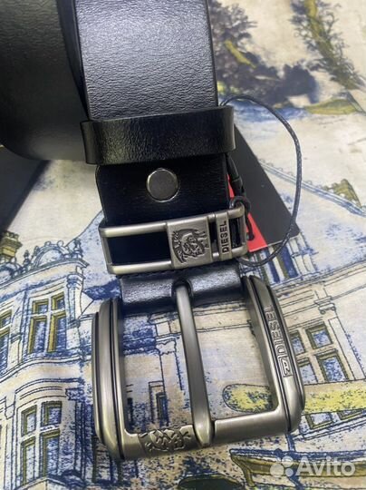 Кожаный мужской ремень Diesel