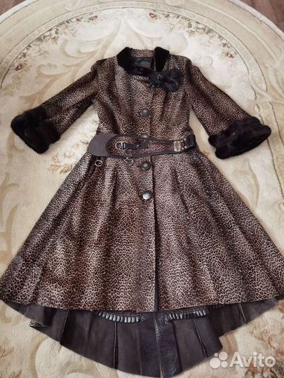 Пальто, натуральная кожа