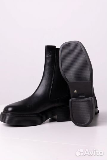 Полусапоги женские зимние натуральная кожа