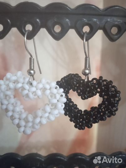 Серьги из бисера