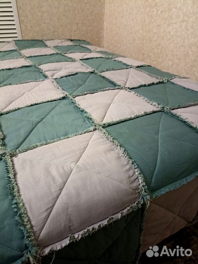 Покрывало одеяло лоскутное