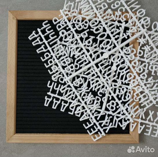 Фетровая доска с буквами