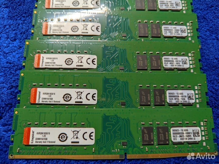 Kingston 16GB DDR4 2666мгц KVR26N19D8/16