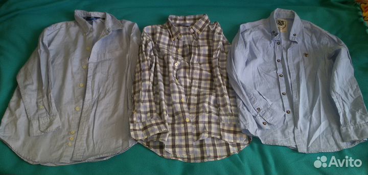 Рубашки школьные на 8-10лет