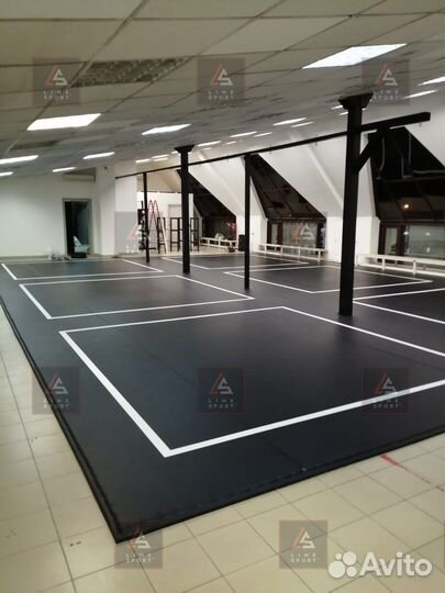 Борцовский ковер 4х4 двухцветный