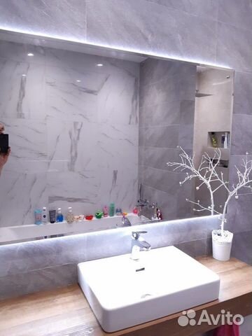 Зеркало с диодной подсветкой в ванную Santiago