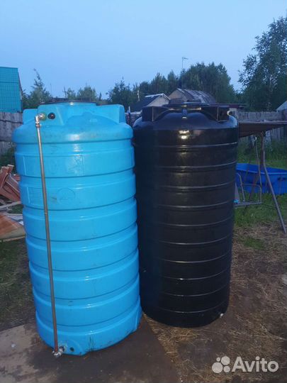 Бак бочка для воды 750л пластик