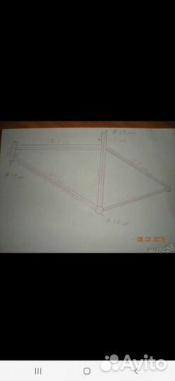 Велосипедная рама титановая