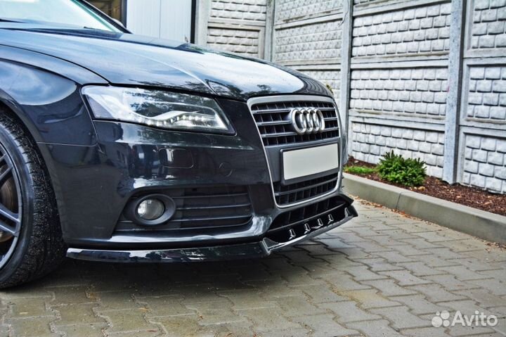 Накладка на бампер Audi A4 B8 (07-11) MD V1