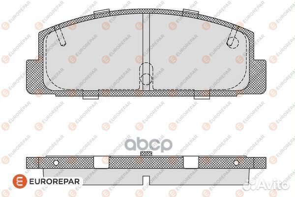 Колодки тормозные дисковые 1617286580 eurorepar