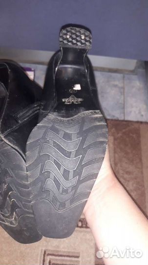 Зимние сапоги кожа