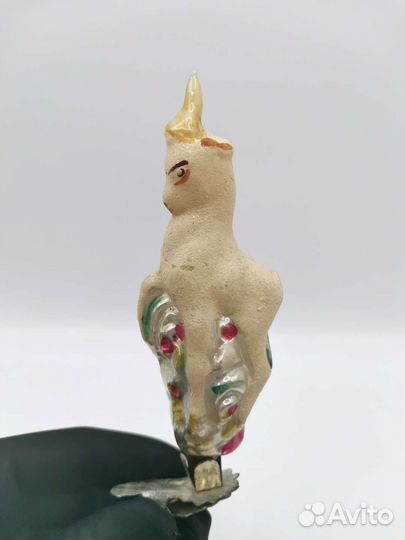 Ёлочная игрушка Золотое копытце на прищепке СССР