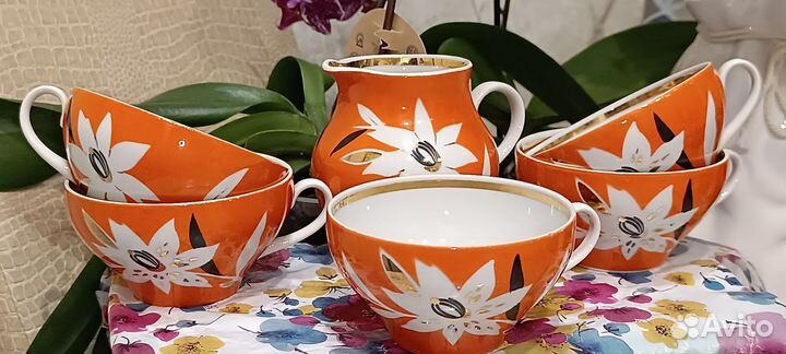 Сервиз Тигровая лилия Дулëво