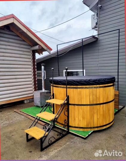 Купель уличная с подогревом в Звенигороде