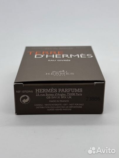 Hermes Terre D'Hermes Eau Givree мини