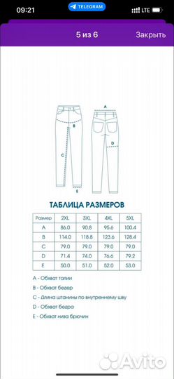 Джинсы женские plus size