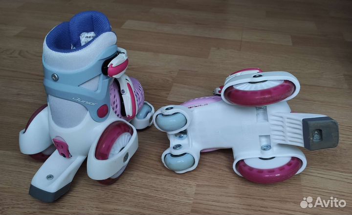 Роликовые коньки детские раздвижные, р.25-28