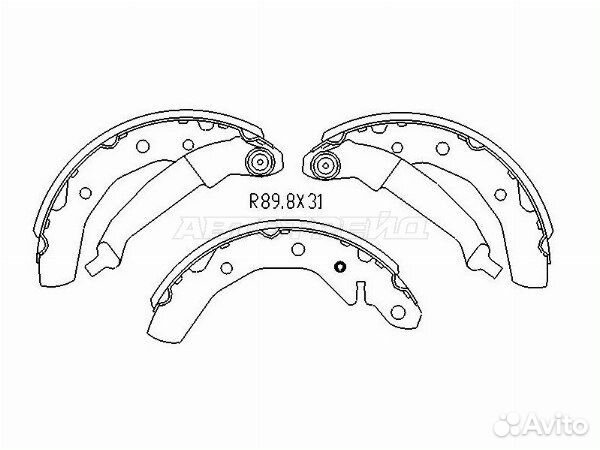 Колодки тормозные зад