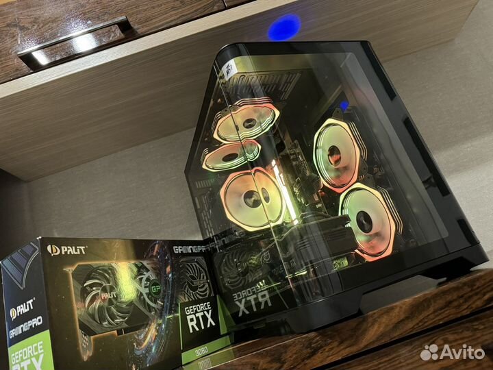 Игровой пк RTX 3080, Ryzen 5 7500f, 16 DDR5, m2