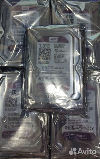Жесткий диск 1tb WD Purple 1тб для видеонаблюдения