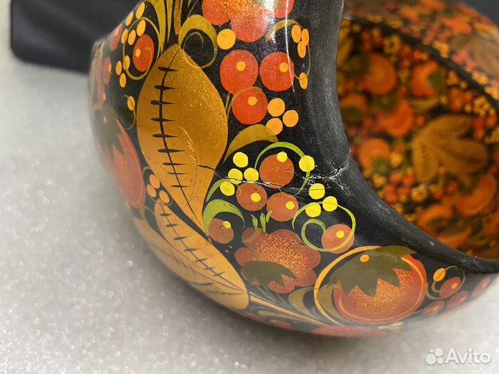 Ковш братина Лебедь Роспись Хохлома СССР