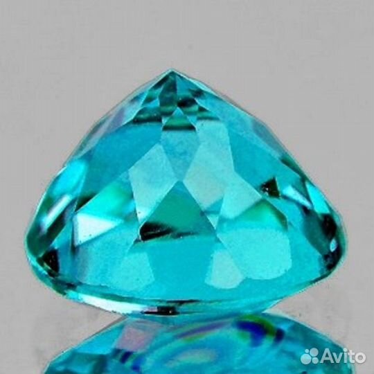 Апатит натуральный 0,92Ct 6мм VVS круг Мадагаскар