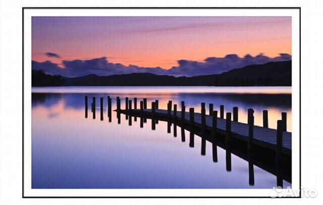 Постер «Причал на фоне заката» (57 х 82 см) Ангстр