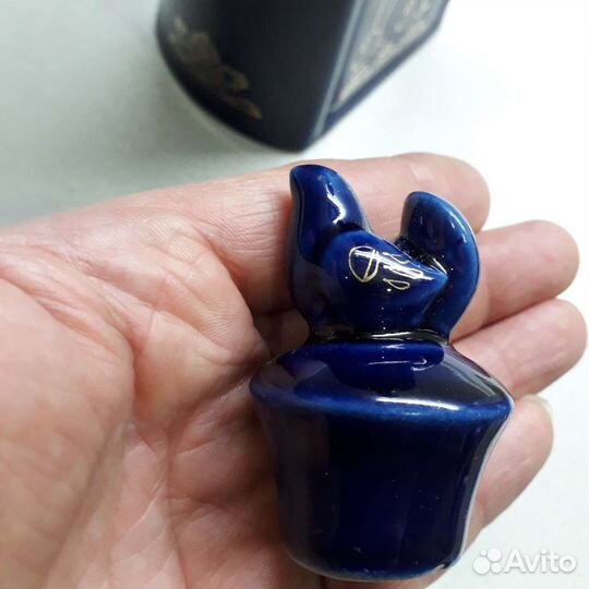 Штоф,графин кобальт охотник,ружье СССР